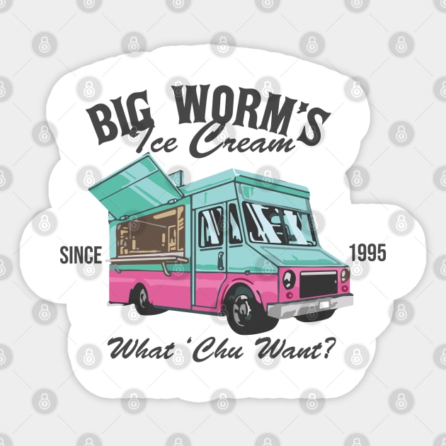 Big Worm's Ice Cream Friday Movie Sticker by Geminiguys